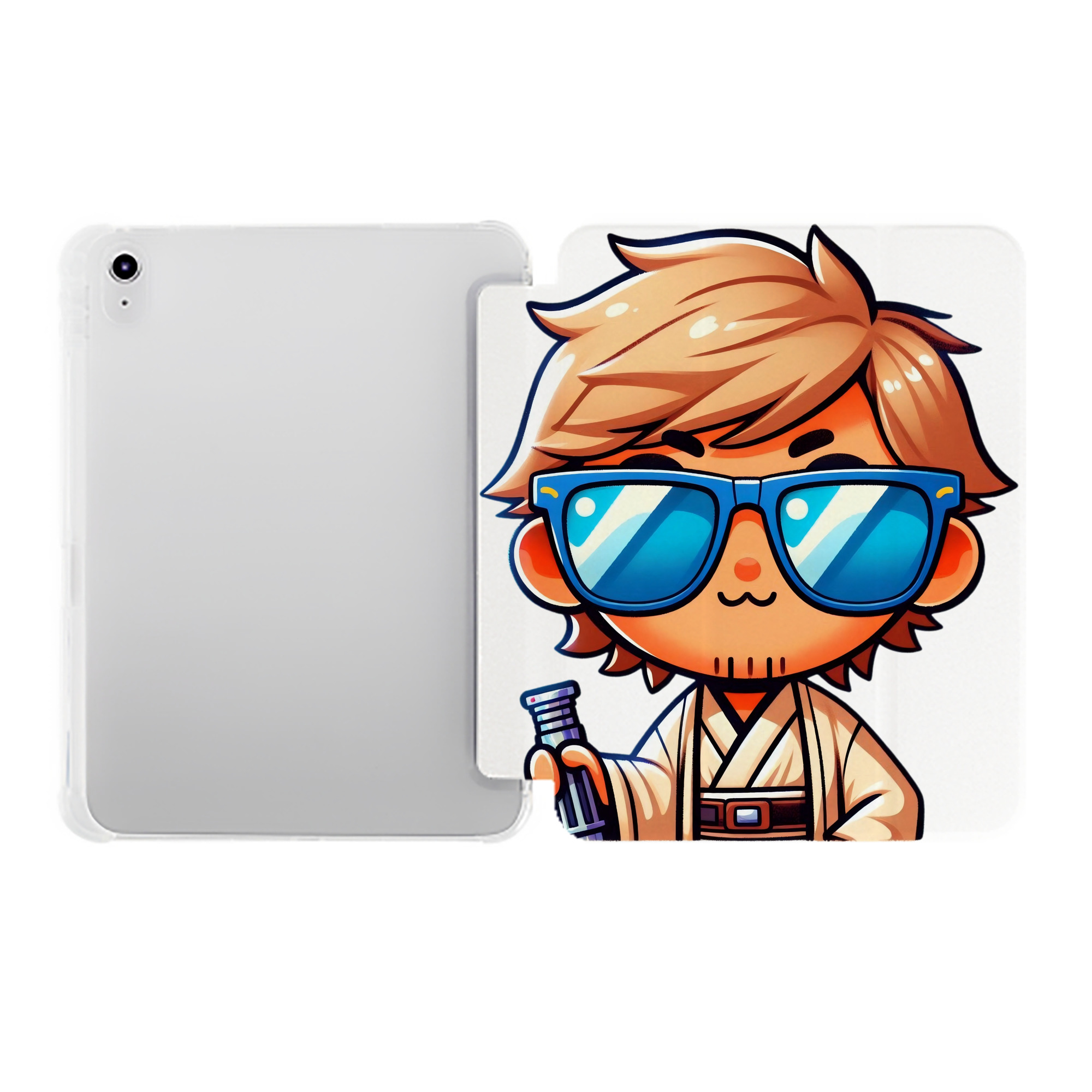 （画像用） スター・ウォーズ Star Wars IPad ケース ペン収納付き 三つ折りスタンド PUレザー×シリコン 対応機種9.5/10.5/10.9インチ